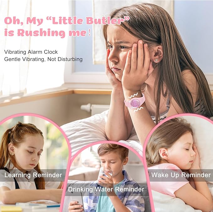 Kids Digital Watch for Girls, Alarm Clocks, Stopwatch