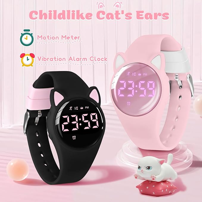 Kids Digital Watch for Girls, Alarm Clocks, Stopwatch